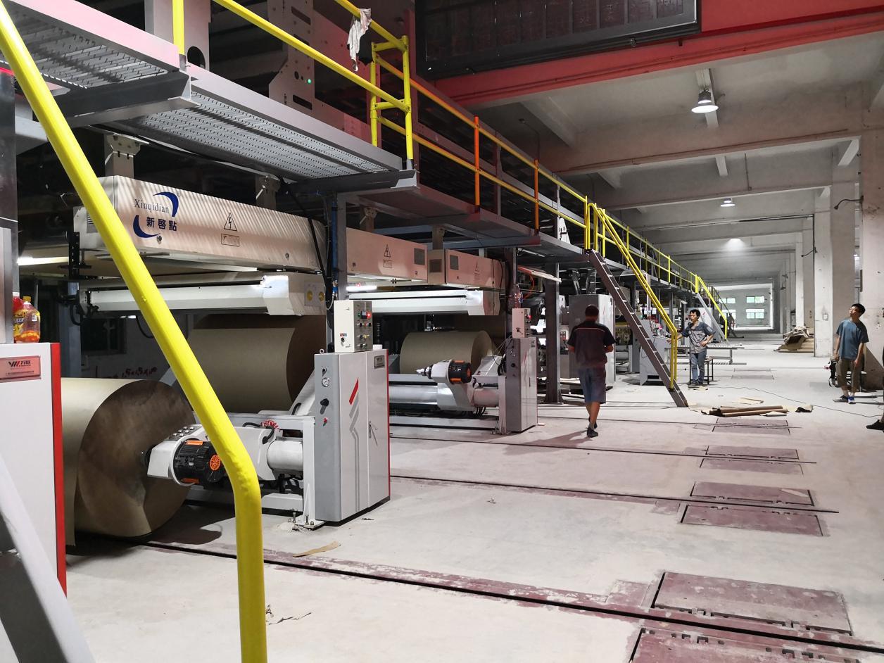 電磁加熱瓦楞生產(chǎn)線